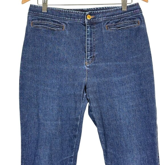 Vintage Lauren Jeans Co Ralph Lauren Womens Bareback Jeans Sz 10 High Waist Blue - Picture 5 of 9